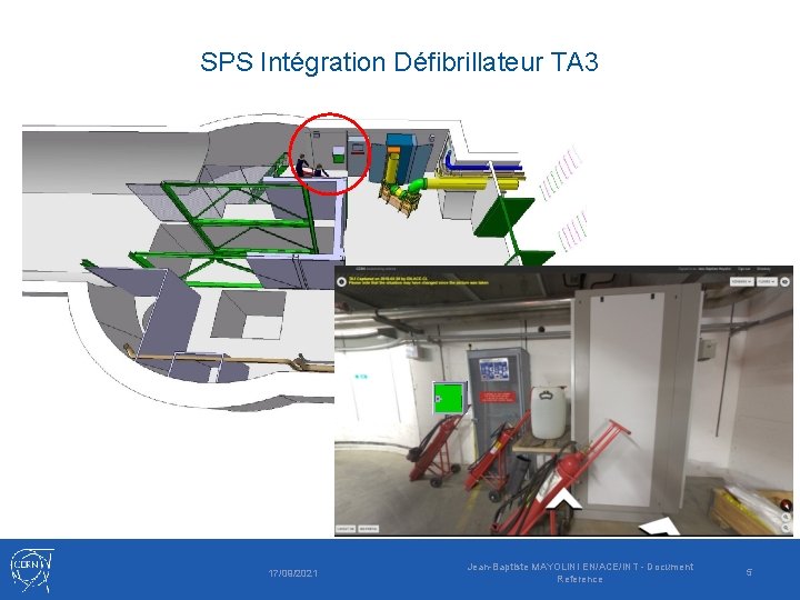 SPS Intégration Défibrillateur TA 3 17/09/2021 Jean-Baptiste MAYOLINI EN/ACE/INT - Document Reference 5 