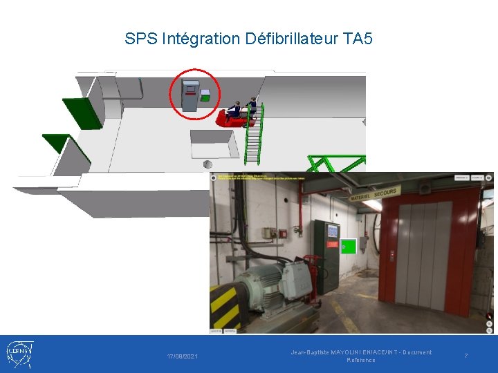 SPS Intégration Défibrillateur TA 5 17/09/2021 Jean-Baptiste MAYOLINI EN/ACE/INT - Document Reference 7 