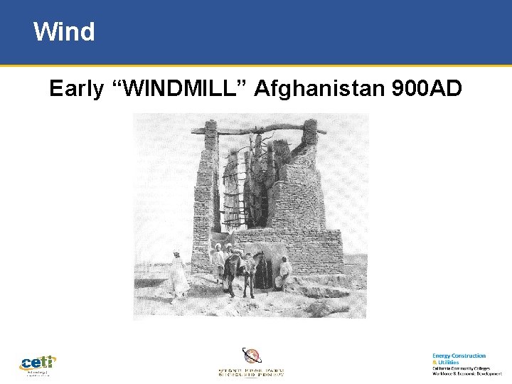 Wind Early “WINDMILL” Afghanistan 900 AD 