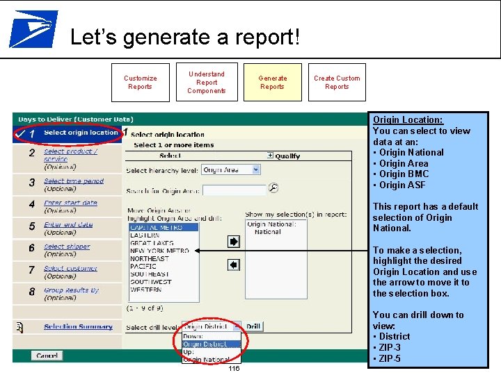 Let’s generate a report! Customize Reports Understand Report Components Generate Reports Create Custom Reports