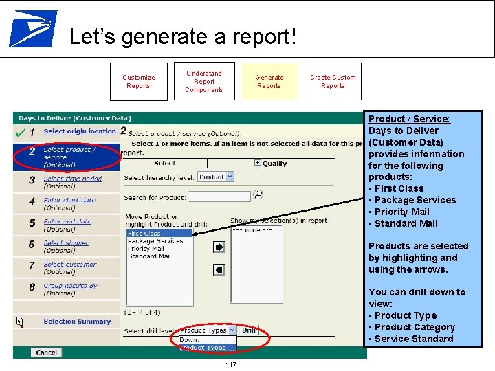 Let’s generate a report! Customize Reports Understand Report Components Generate Reports Create Custom Reports