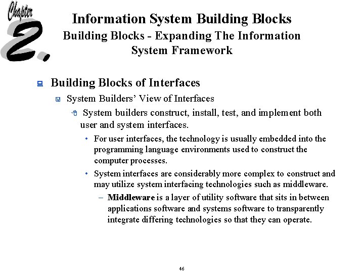 Information System Building Blocks - Expanding The Information System Framework : Building Blocks of