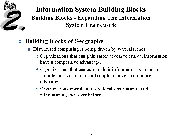 Information System Building Blocks - Expanding The Information System Framework : Building Blocks of