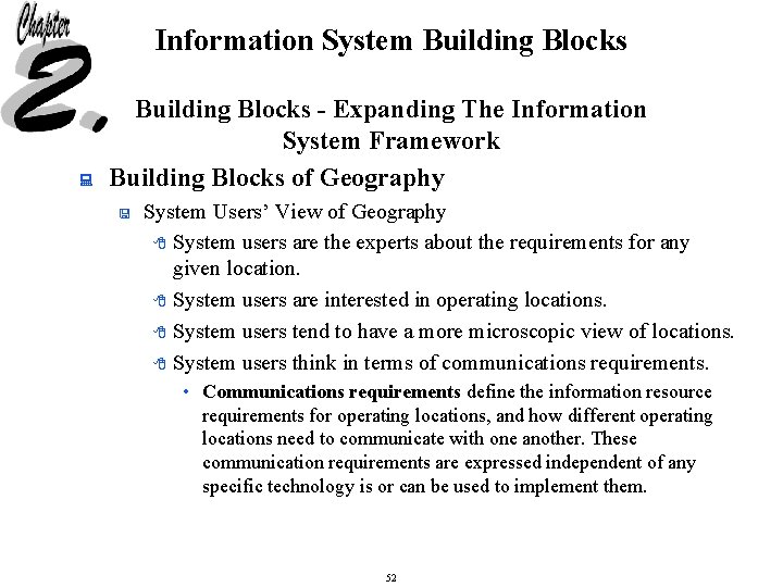 Information System Building Blocks : Building Blocks - Expanding The Information System Framework Building