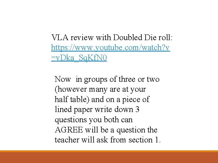 VLA review with Doubled Die roll: https: //www. youtube. com/watch? v =v. Dka_Sq. Kf.