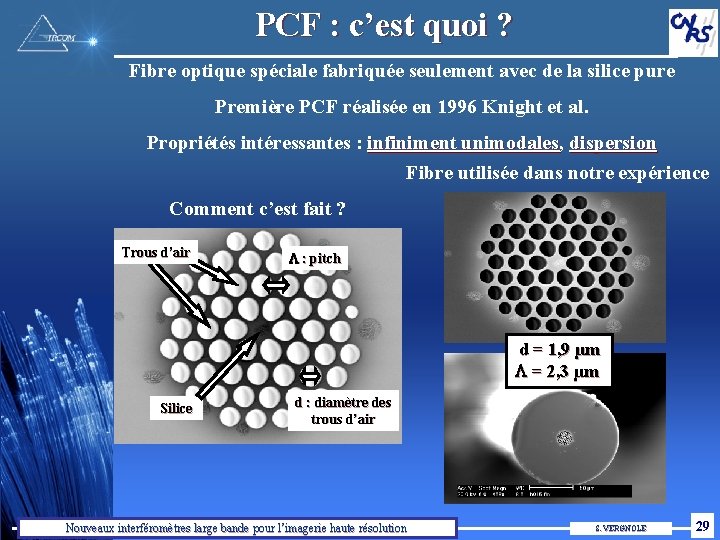 PCF : c’est quoi ? Fibre optique spéciale fabriquée seulement avec de la silice