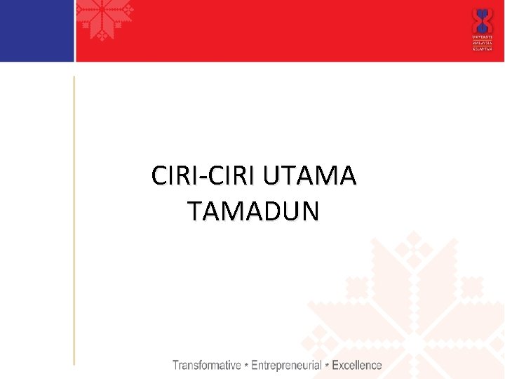 CIRI-CIRI UTAMADUN 