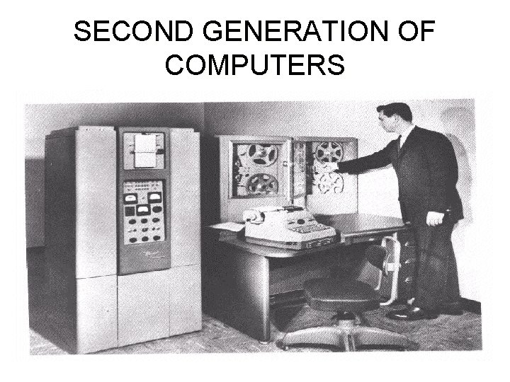 SECOND GENERATION OF COMPUTERS SECOND GENERATION OF COMPUTERS