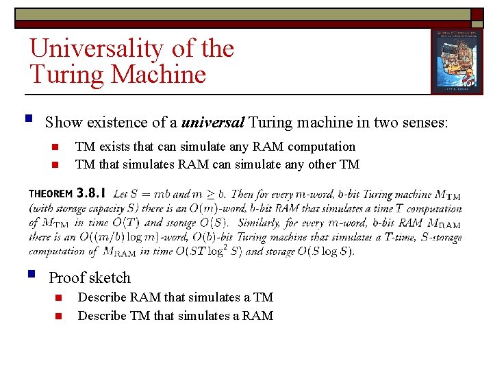 Universality of the Turing Machine § Show existence of a universal Turing machine in