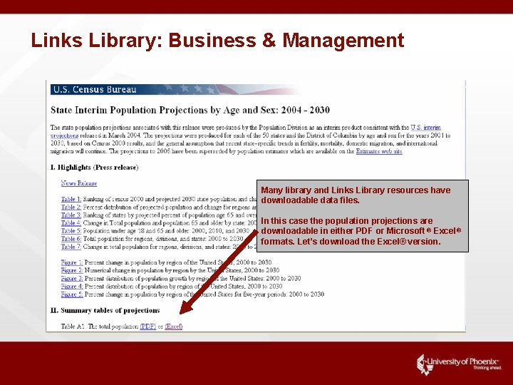 Links Library: Business & Management Many library and Links Library resources have downloadable data