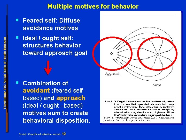 Multiple motives for behavior § Feared self: Diffuse Psychology 415; Social Basis of Health