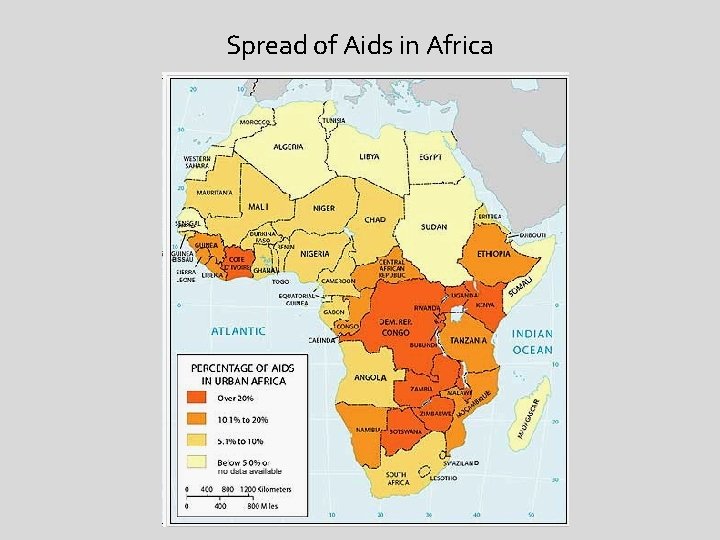 Spread of Aids in Africa 