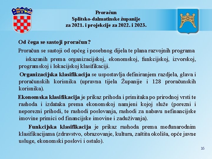 Proračun Splitsko-dalmatinske županije za 2021. i projekcije za 2022. i 2023. Od čega se