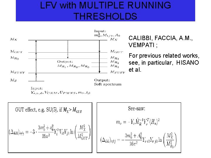 LFV with MULTIPLE RUNNING THRESHOLDS CALIBBI, FACCIA, A. M. , VEMPATI ; For previous