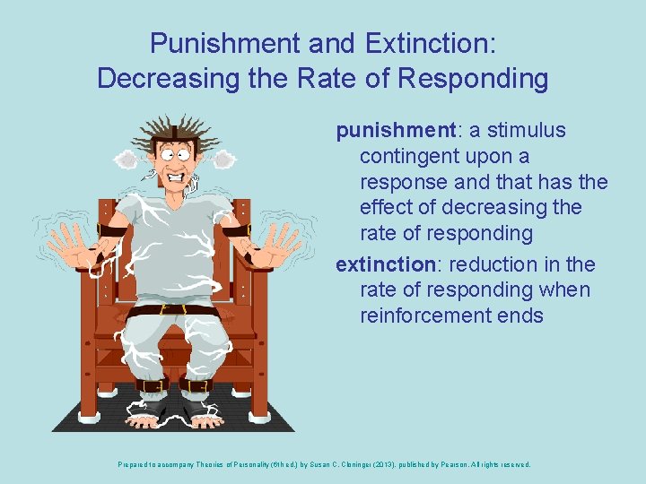 Punishment and Extinction: Decreasing the Rate of Responding punishment: a stimulus contingent upon a