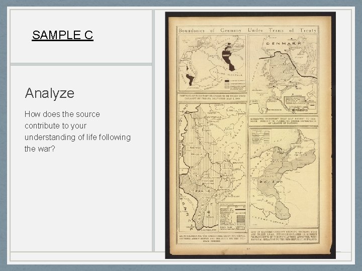 SAMPLE C Analyze How does the source contribute to your understanding of life following