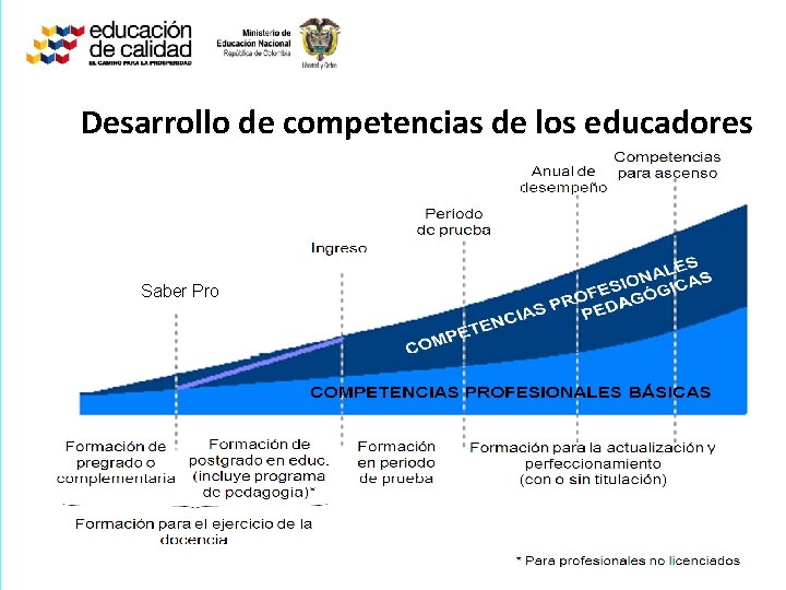 Desarrollo de competencias de los educadores Saber Pro 