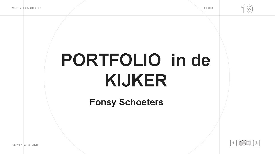 pagina VLF NIEUWSBRIEF PORTFOLIO in de KIJKER Fonsy Schoeters VLFvzw. be © 2020 19