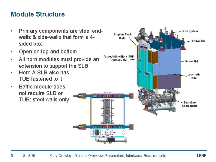 Module Structure • • • 5 Primary components are steel endwalls & side-walls that