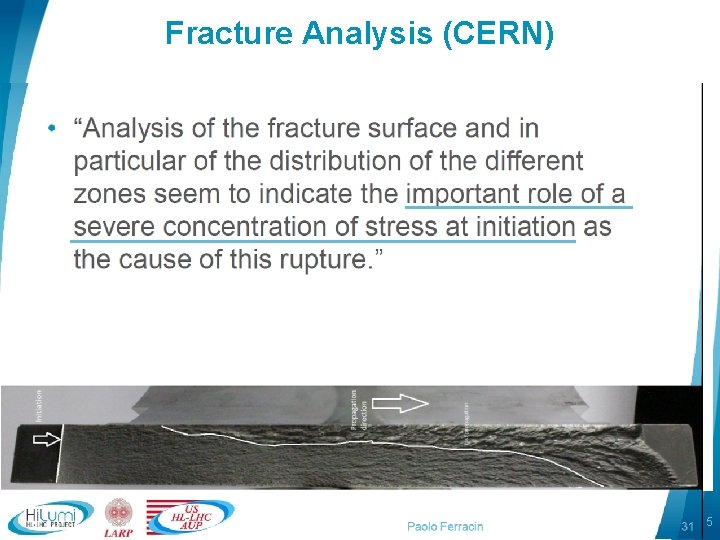 Fracture Analysis (CERN) 5 