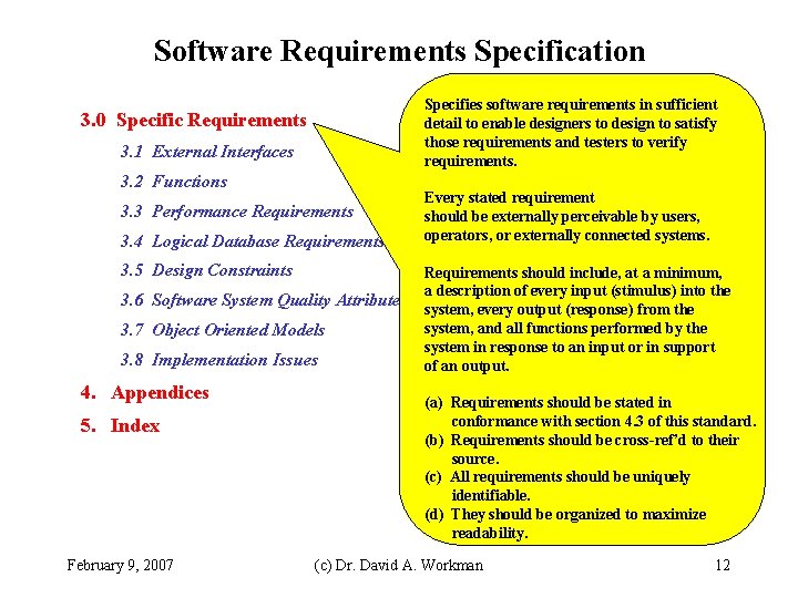 Software Requirements Specification Specifies software requirements in sufficient detail to enable designers to design Software Requirements Specification Specifies software requirements in sufficient detail to enable designers to design