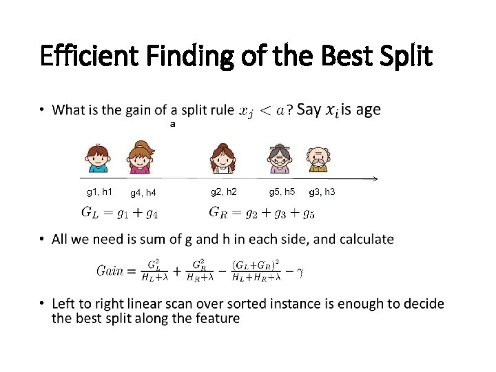 Efficient Finding of the Best Split • Efficient Finding of the Best Split •