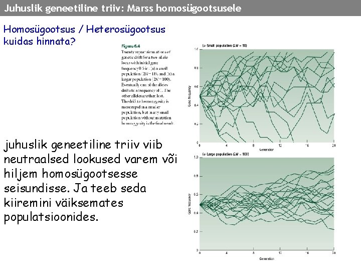 Juhuslik geneetiline triiv: Marss homosügootsusele Homosügootsus / Heterosügootsus kuidas hinnata? juhuslik geneetiline triiv viib