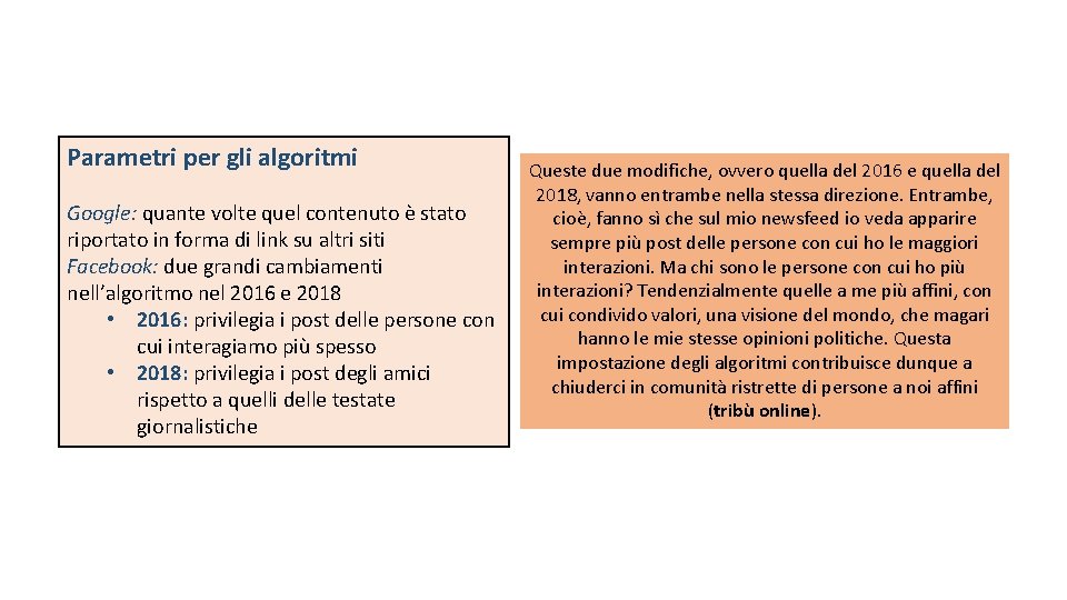 Parametri per gli algoritmi Google: quante volte quel contenuto è stato riportato in forma