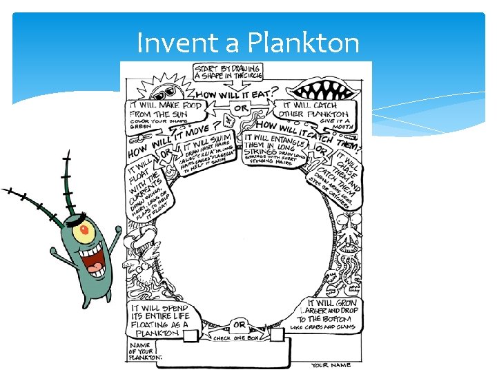 Invent a Plankton 