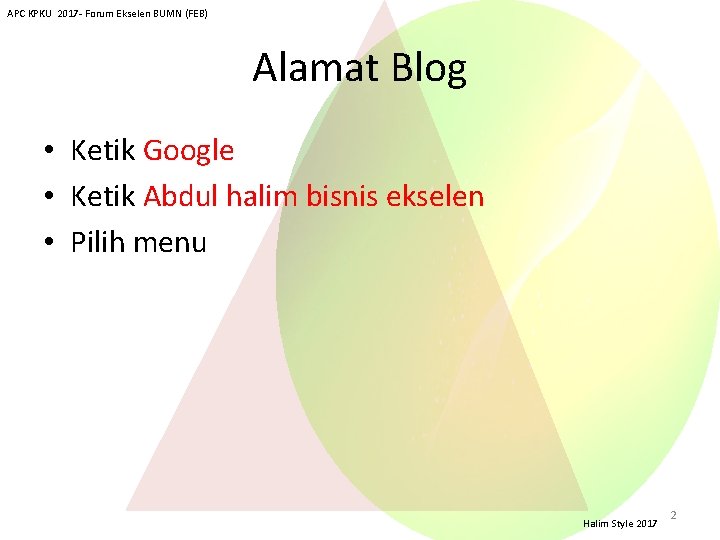 APC KPKU 2017 - Forum Ekselen BUMN (FEB) Alamat Blog • Ketik Google •