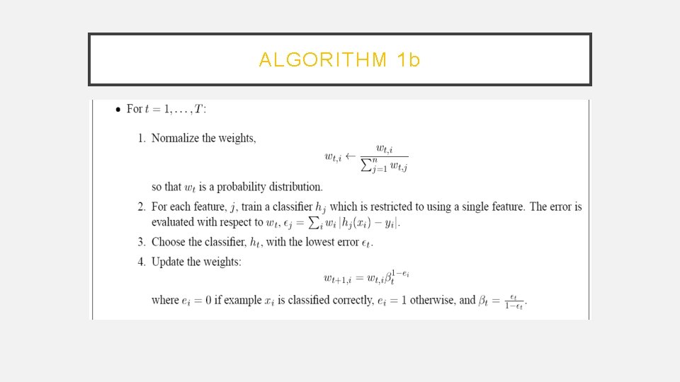 ALGORITHM 1 b 