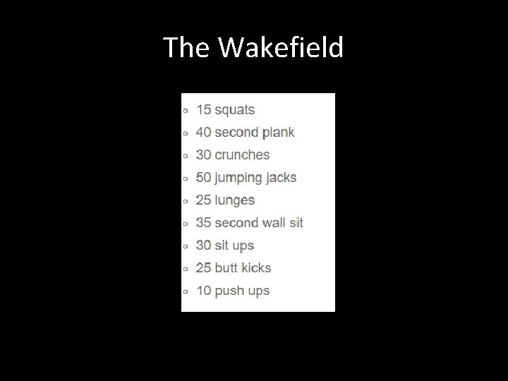 The Wakefield 