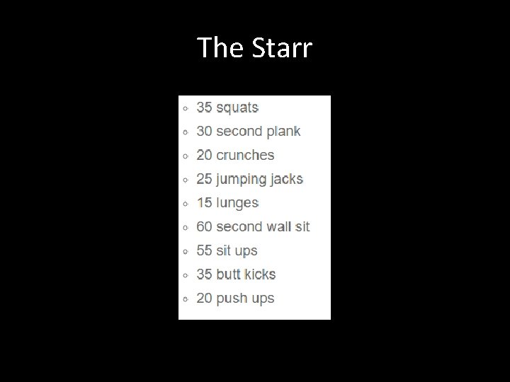The Starr 