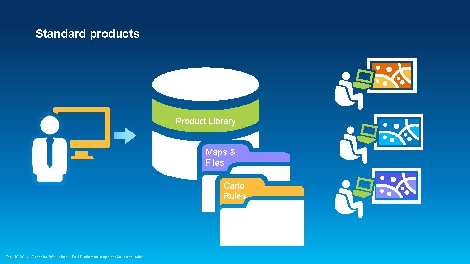 Standard products Product Library Maps & Files Carto Rules Esri UC 2014 | Technical