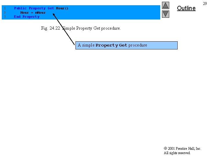 1 2 3 Outline Public Property Get Hour() Hour = m. Hour End Property