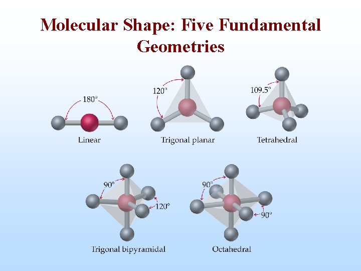 Molecular Shape: Five Fundamental Geometries 