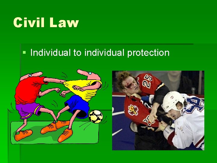 Civil Law § Individual to individual protection 