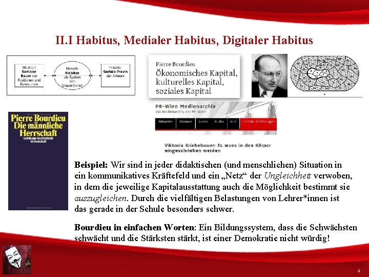 II. I Habitus, Medialer Habitus, Digitaler Habitus Beispiel: Wir sind in jeder didaktischen (und