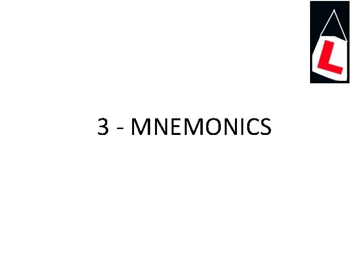 3 - MNEMONICS 