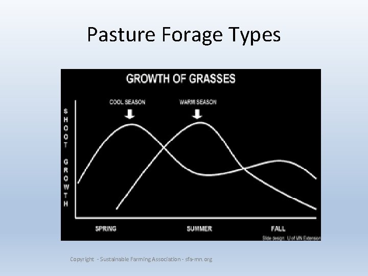 Pasture Forage Types Copyright - Sustainable Farming Association - sfa-mn. org 