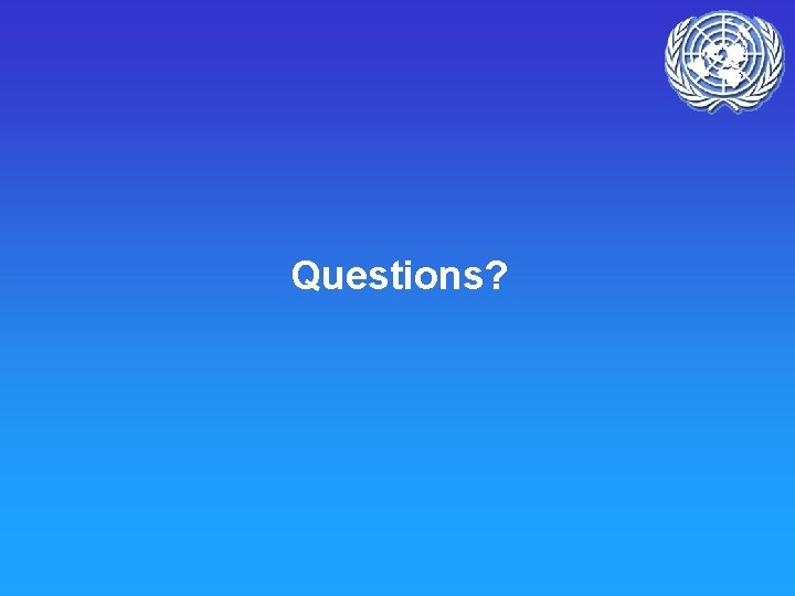 Questions? 