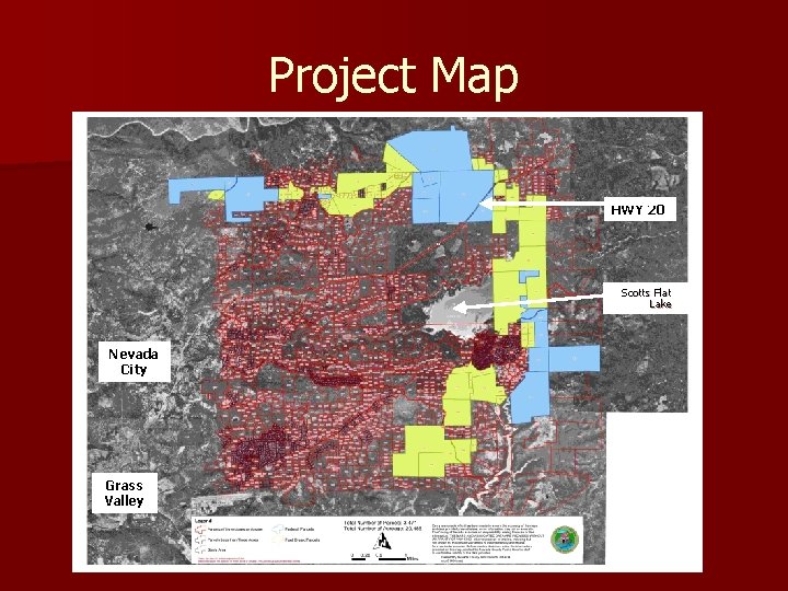 Project Map HWY 20 Scotts Flat Lake Nevada City Grass Valley 