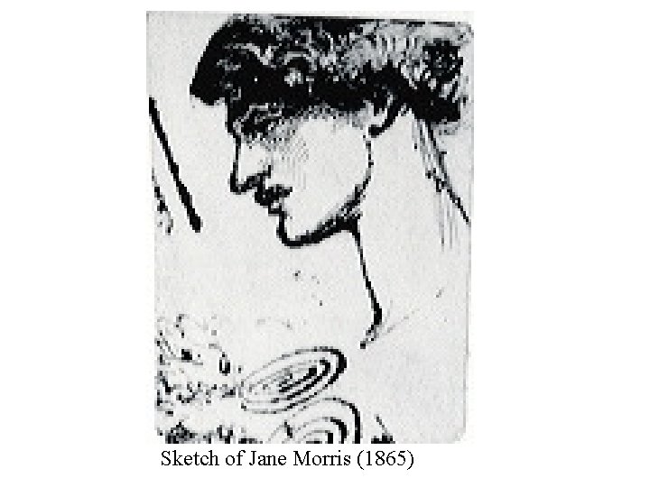 Sketch of Jane Morris (1865) 