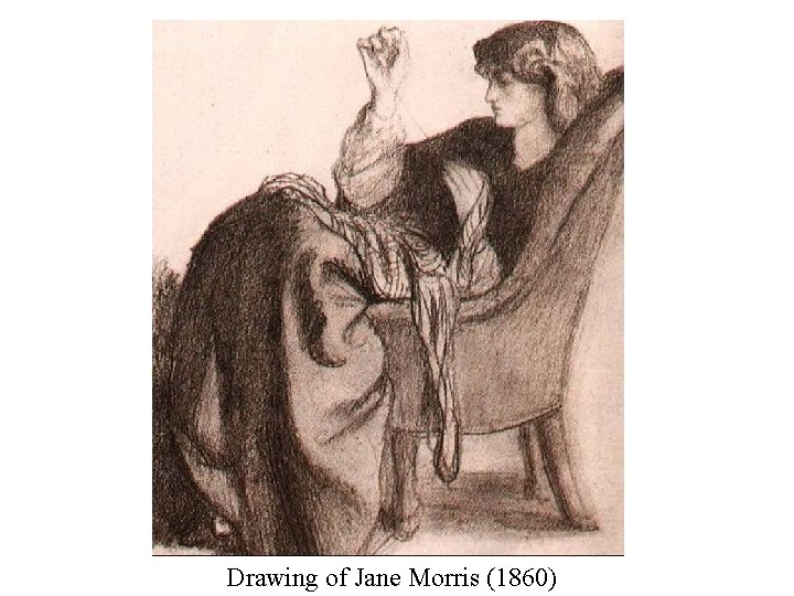 Drawing of Jane Morris (1860) 