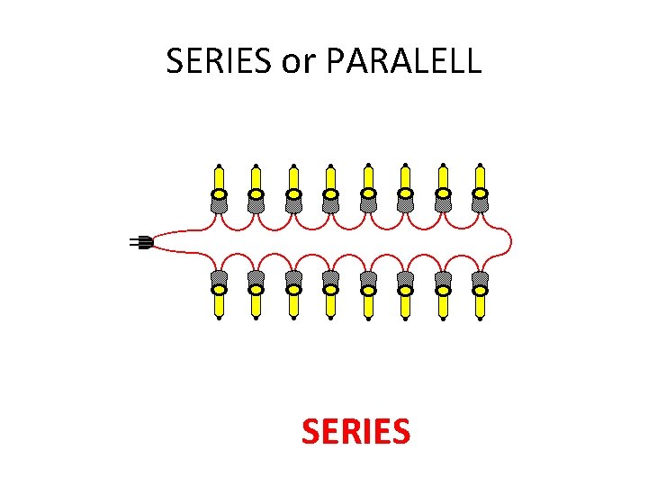 SERIES or PARALELL SERIES 