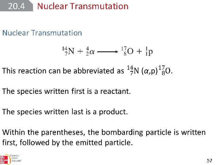 20. 4 Nuclear Transmutation 57 