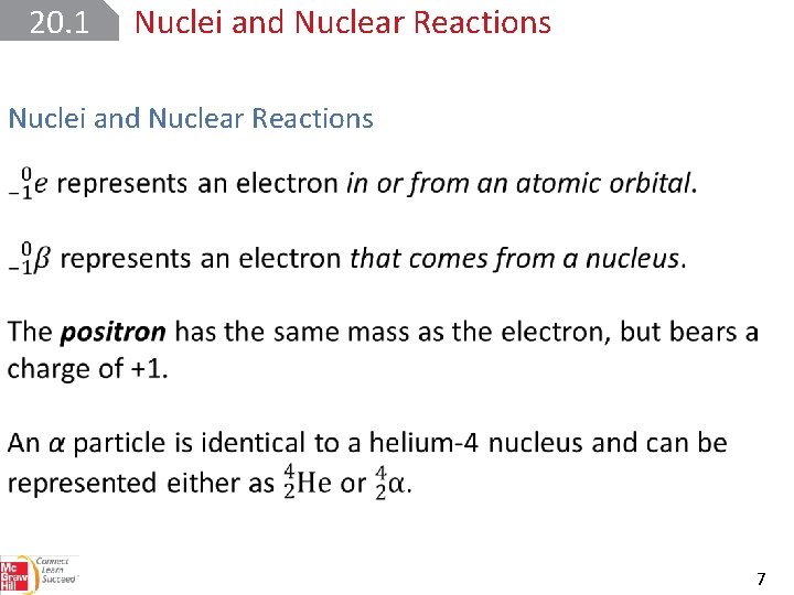 20. 1 Nuclei and Nuclear Reactions 7 