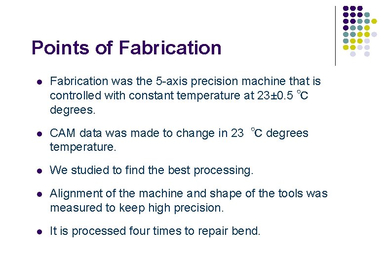Quadrant Fabrication Study KEK Toshikazu TAKATOMI Yuichi WATANABE