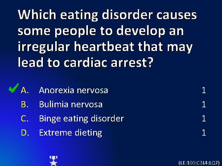 Which eating disorder causes some people to develop an irregular heartbeat that may lead