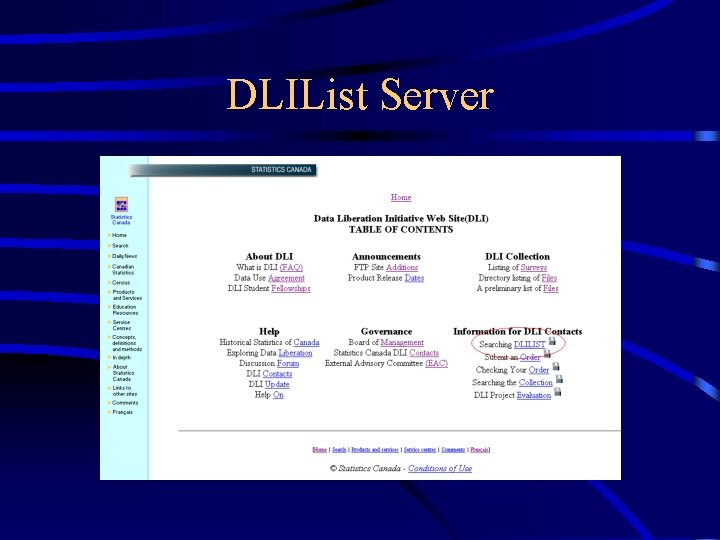 DLIList Server 